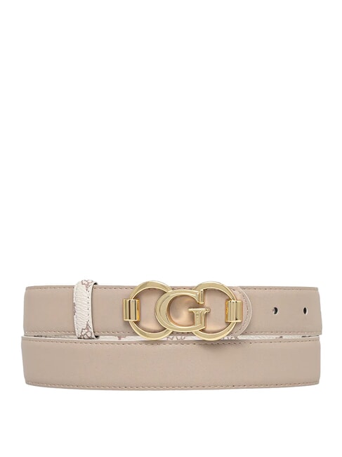 4G LOGO PEONY Belt with logo buckle cream logo - Belts