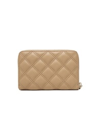GUESS GIULLY 2 Medium quilted zip-up wallet BEIGE - Women&rsquo;s Wallets - 3
