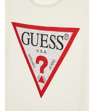 GUESS KIDS Short-sleeved T-shirt with rhinestones salt white - Child T-shirt - 3