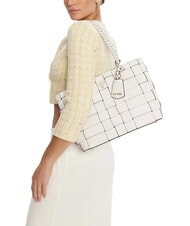 GUESS MAYLEE Woven shopping bag OFFWHITE - Women’s Bags - 5
