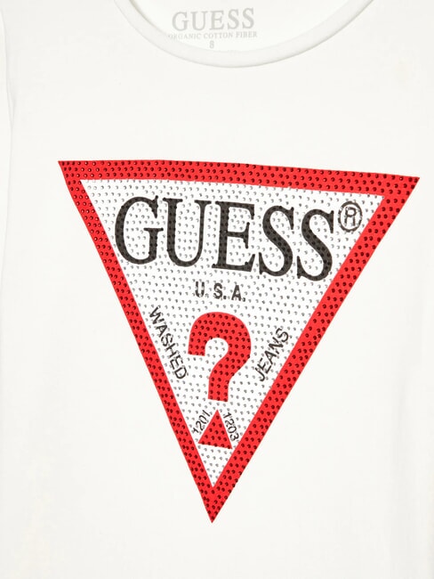 KIDS Long-sleeved T-shirt with rhinestones salt white - Child T-shirt