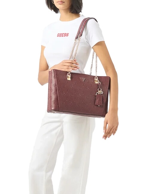 TISHA Shoulder bag wine logo - Women&rsquo;s Bags
