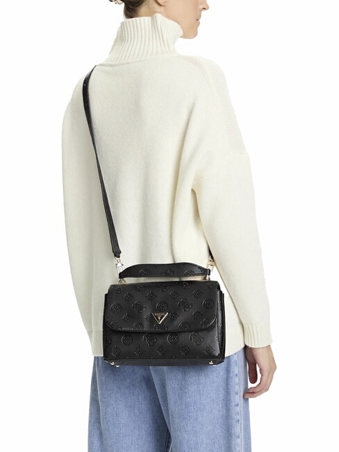 TISHA Handbag, with shoulder strap black logo - Women’s Bags