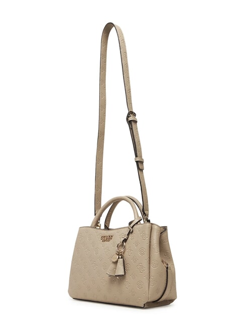 PHOEBE Handbag, with shoulder strap simply taupe logo - Women’s Bags