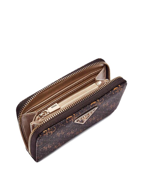 LAUREL 2 Medium zip-around wallet with 4G logo brown - Women&rsquo;s Wallets