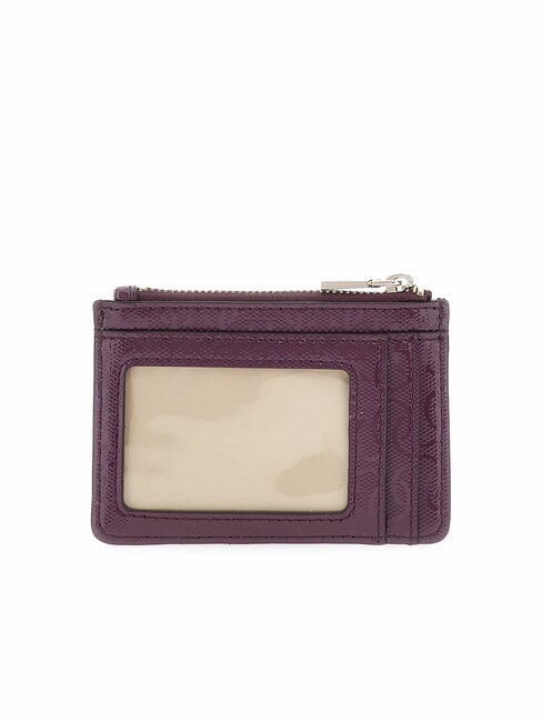 IDRA Flat card holder with zip wine - Women&rsquo;s Wallets