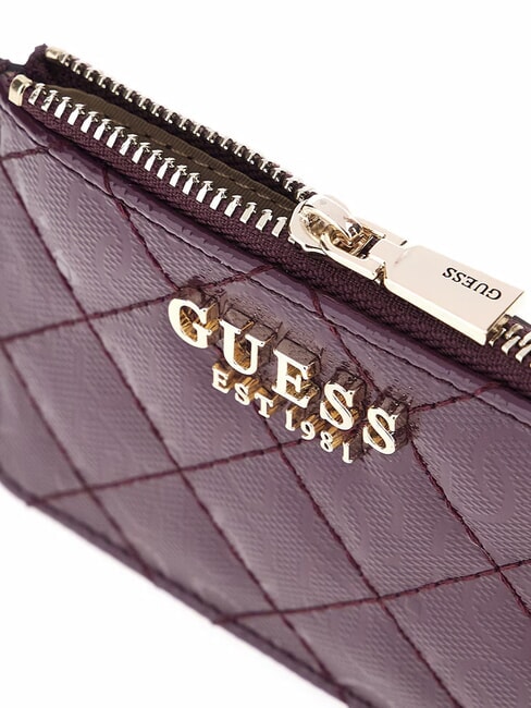 IDRA Flat card holder with zip wine - Women&rsquo;s Wallets