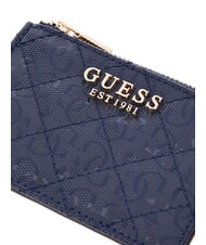 GUESS IDRA Flat card holder with zip NIGHT BLUE - Women&rsquo;s Wallets - 3