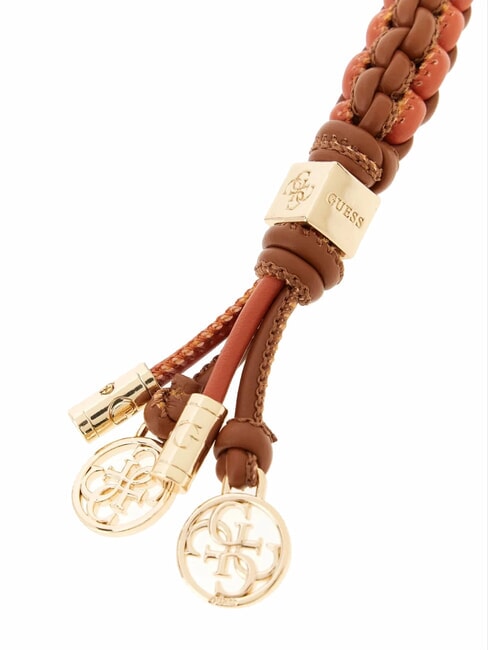 4G LOGO Keychain with charms COGNAC MULTI - Key holders