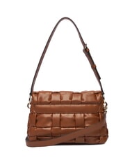 GUESS MARION Woven shoulder bag with shoulder strap COGNAC - Women’s Bags - 2