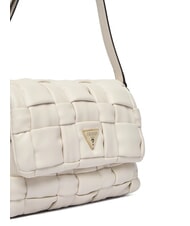 GUESS MARION Woven shoulder bag with shoulder strap bone - Women&rsquo;s Bags - 3
