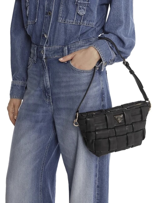 MARION Woven shoulder bag BLACK - Women&rsquo;s Bags