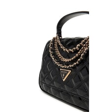 GUESS GIULLY Quilted handbag with shoulder strap BLACK - Women’s Bags - 4