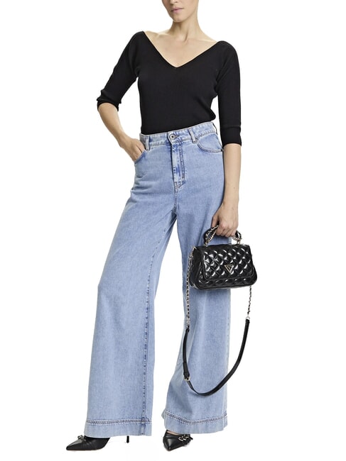 GIULLY Quilted handbag with shoulder strap BLACK - Women’s Bags