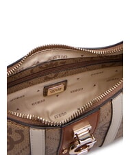 GUESS ERENIA Shoulder bag with 4G all-over logo MILK LOGO - Women&rsquo;s Bags - 6