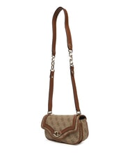 GUESS DEA Small shoulder bag with flap MILK LOGO - Women’s Bags - 2