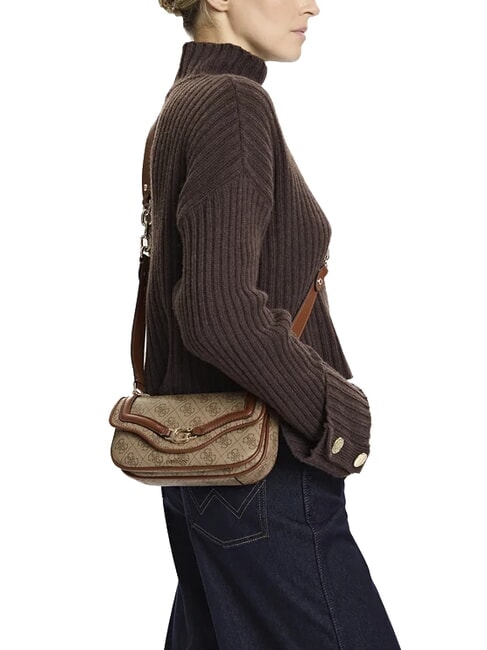 DEA Small shoulder bag with flap MILK LOGO - Women’s Bags