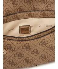 GUESS DEA Small shoulder bag with flap MILK LOGO - Women’s Bags - 6