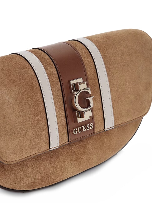 ERENIA Suede shoulder bag COGNAC MULTI - Women’s Bags