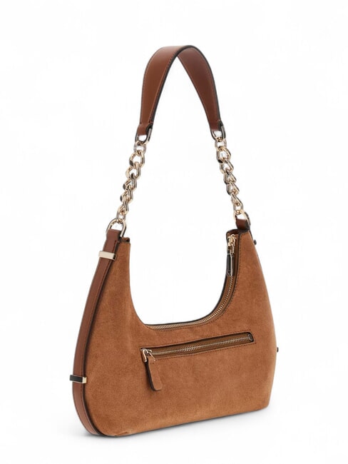 ERENIA Suede shoulder bag COGNAC MULTI - Women’s Bags
