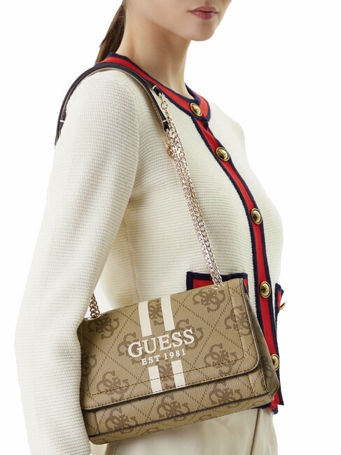 NOELLE 2 Logo shoulder bag, crossbody bag MILK LOGO - Women’s Bags