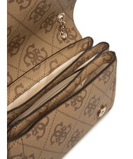 GUESS NOELLE 2 Logo shoulder bag, crossbody bag MILK LOGO - Women’s Bags - 6