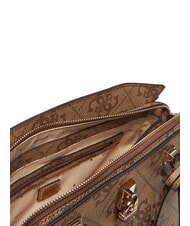 GUESS QUEENSLAND 4G logo print handbag MILK LOGO - Women’s Bags - 6