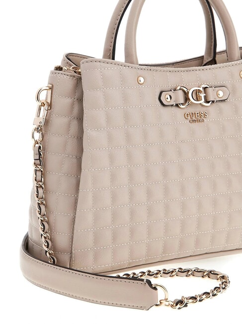 NADIRA Quilted handbag with shoulder strap light taupe - Women’s Bags