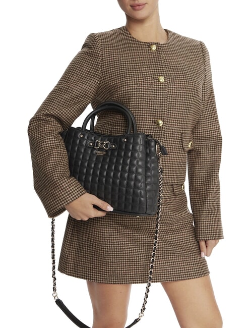 NADIRA Quilted handbag with shoulder strap BLACK - Women’s Bags