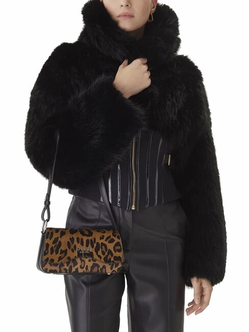 DOMITILLA St. animalier leather shoulder bag leopard - Women’s Bags