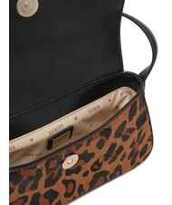 GUESS DOMITILLA St. animalier leather shoulder bag leopard - Women’s Bags - 6