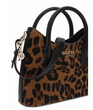 GUESS DOMITILLA St. animalier leather handbag leopard - Women&rsquo;s Bags - 3