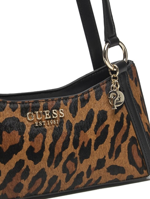 DOMITILLA St. animalier leather shoulder bag leopard - Women’s Bags
