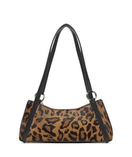 GUESS DOMITILLA St. animalier leather shoulder bag leopard - Women’s Bags - 4