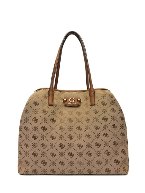 NEDA Jacquard fabric shopper bag MILK LOGO - Women’s Bags