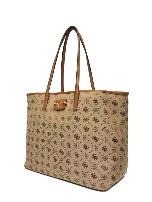 NEDA Jacquard fabric shopper bag MILK LOGO - Women’s Bags