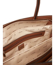 GUESS NEDA Jacquard fabric tote bag MILK LOGO - Women’s Bags - 6