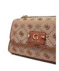 GUESS NEDA Dual-function jacquard fabric bag MILK LOGO - Women&rsquo;s Bags - 3