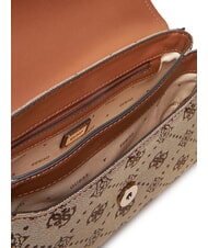 GUESS NEDA Dual-function jacquard fabric bag MILK LOGO - Women&rsquo;s Bags - 6