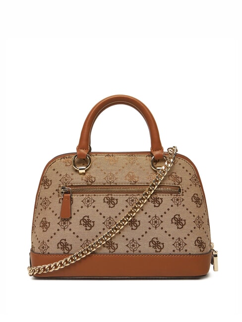 NEDA Dome bag in jacquard fabric MILK LOGO - Women’s Bags