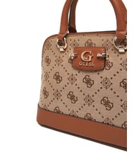 GUESS NEDA Dome bag in jacquard fabric MILK LOGO - Women’s Bags - 3
