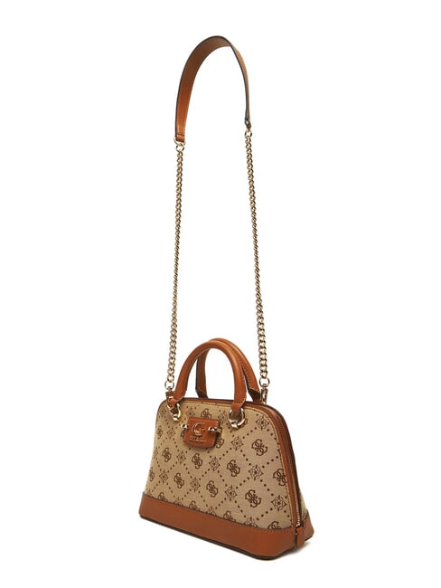 NEDA Dome bag in jacquard fabric MILK LOGO - Women’s Bags