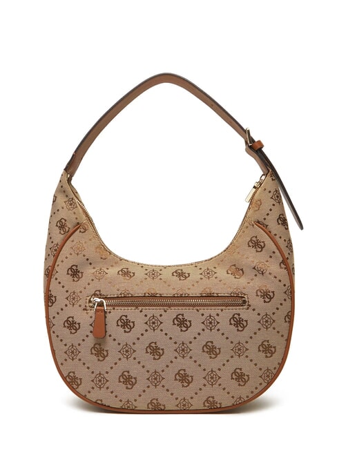 NEDA Jacquard fabric hobo shoulder bag MILK LOGO - Women&rsquo;s Bags
