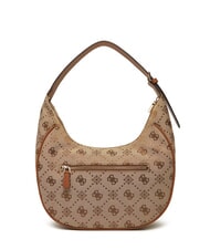 GUESS NEDA Jacquard fabric hobo shoulder bag MILK LOGO - Women&rsquo;s Bags - 2