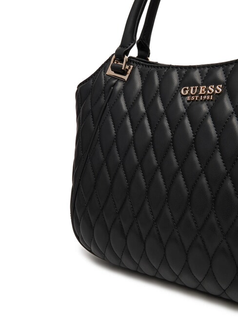 VALLA Quilted handbag with shoulder strap BLACK - Women&rsquo;s Bags