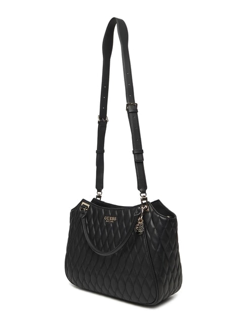 VALLA Quilted handbag with shoulder strap BLACK - Women&rsquo;s Bags