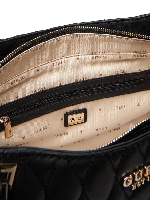 VALLA Quilted handbag with shoulder strap BLACK - Women&rsquo;s Bags