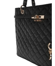 GUESS IDRA Quilted shoulder shopper bag BLACK - Women&rsquo;s Bags - 3