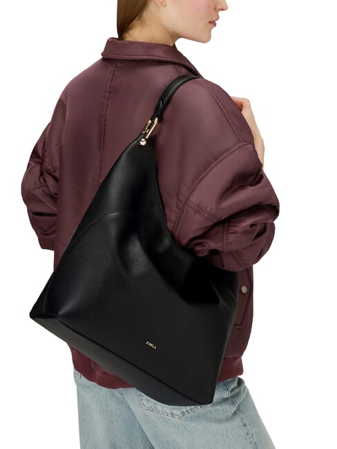 LARA Leather shoulder bag Black - Women&rsquo;s Bags