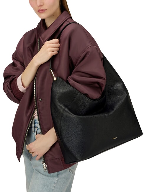 LARA Leather shoulder bag Black - Women&rsquo;s Bags